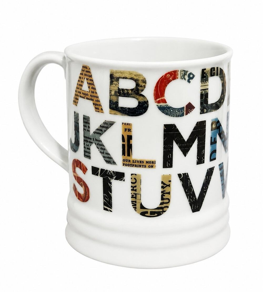 'Fringe' Alphabet Coffee Cup